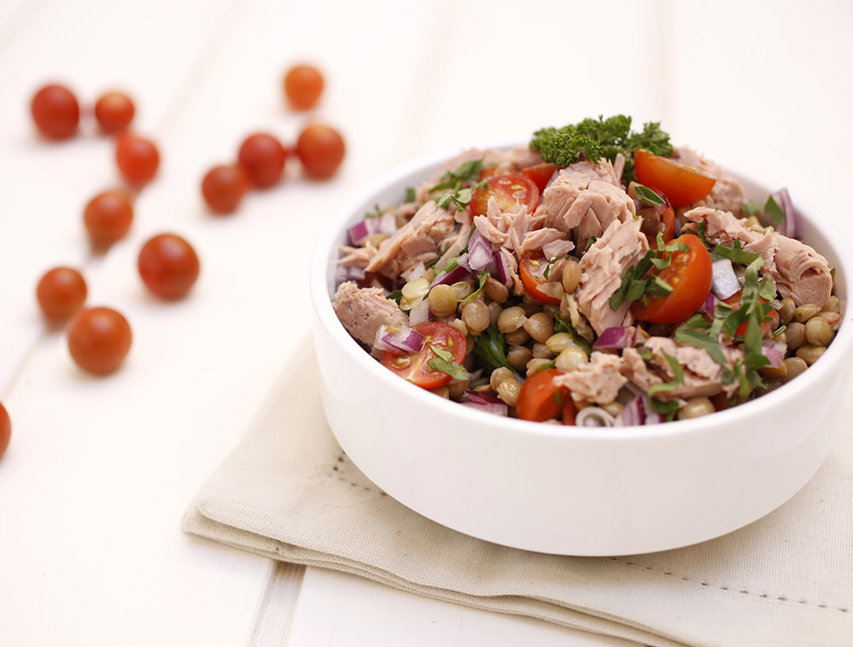Ensalada de Atún Richly con lentejas