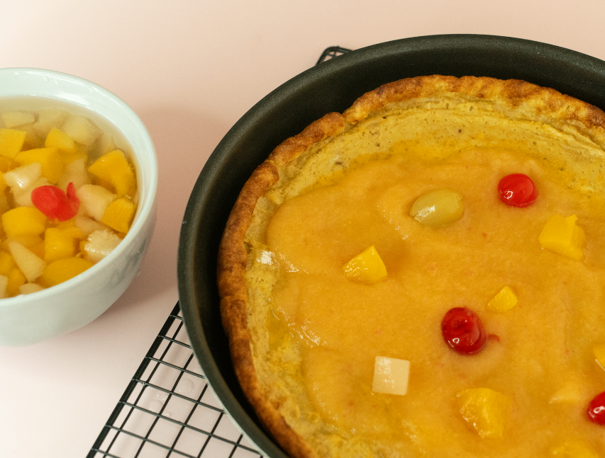 Pancake con compota de frutas