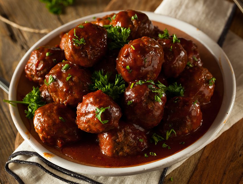 Albóndigas en salsa barbacoa