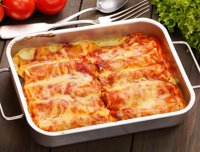 Canelones rellenos de atún