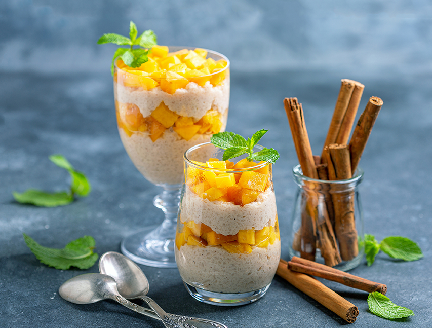 Arroz con leche estilo piña colada